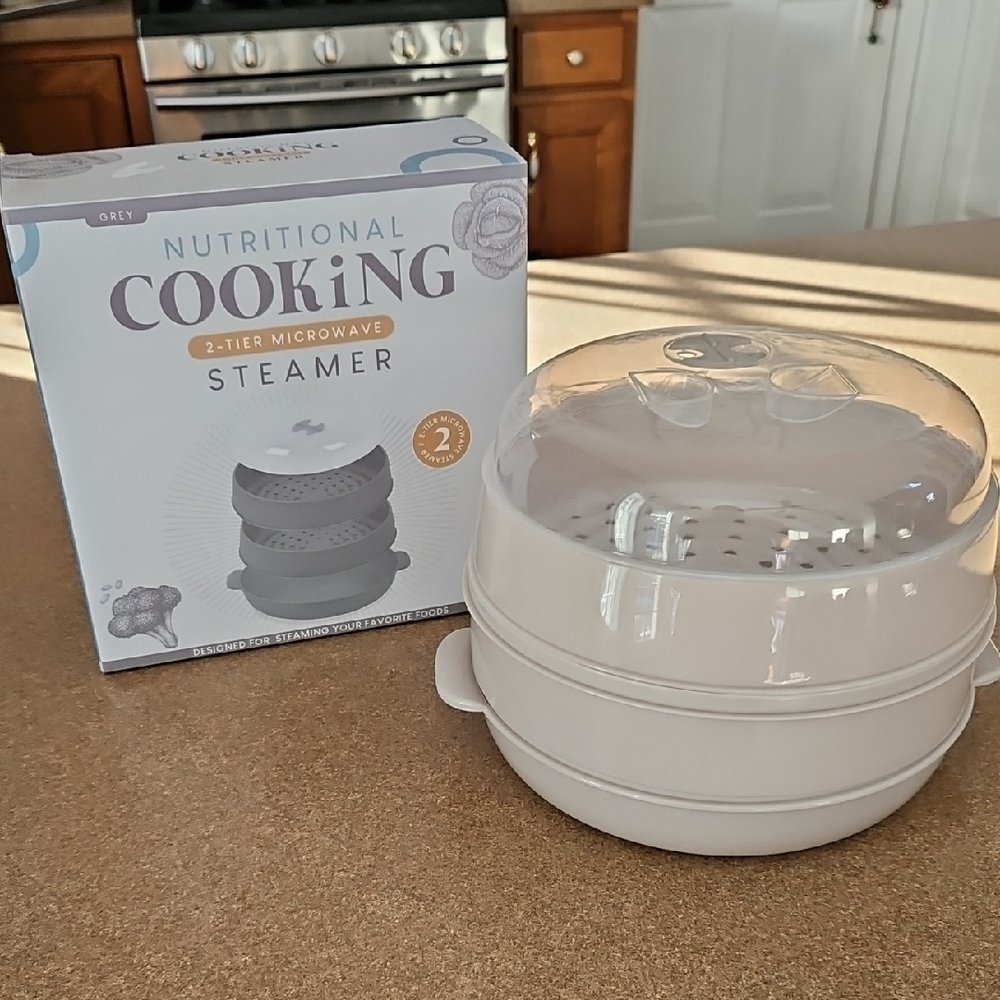 Nutritional Cooking 2-Tier Microwave Steamer!!!